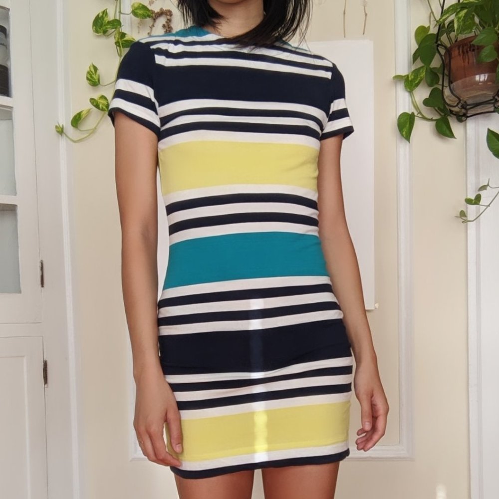 French Connection Striped Mini Dress